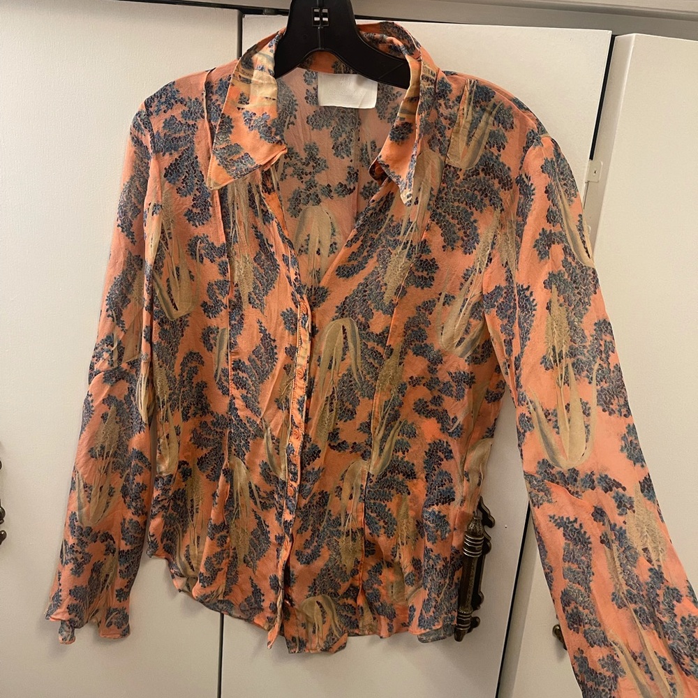 H&M Premium Selection Bell Sleeve Shirt